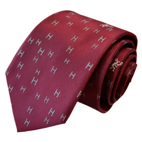 Hermes Tie - Red H Tie