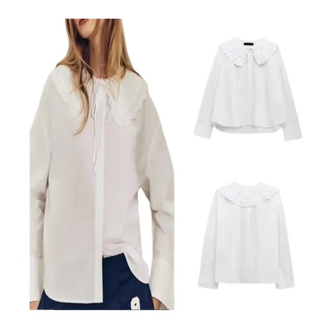Zara Shirt - White Collar