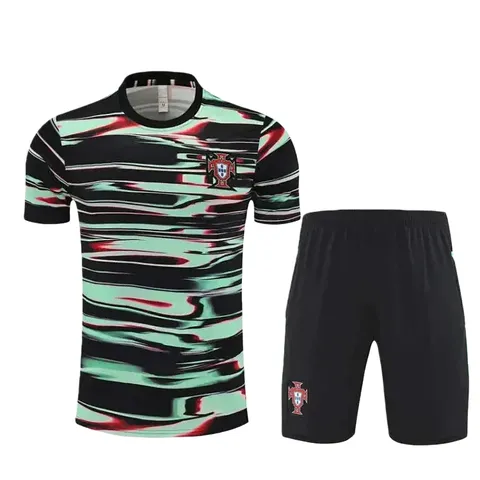 2526 season Portugal Training clothes suit Short sleeve Fan version - Camo Tee & Shorts