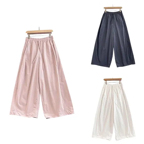 Zara Casual Pants - Wide-Leg Multi-Colour