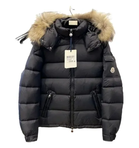Moncler Quilted Jacket - Black Fur Hood