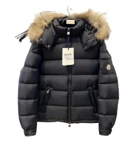 Moncler Quilted Jacket - Black Fur Hood