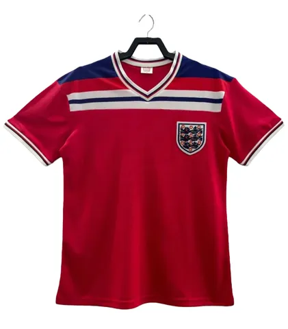 1982 season England away retro Fan version - Dark Red