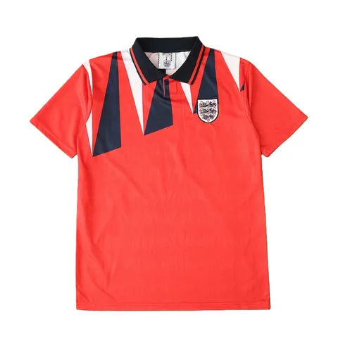 1992 season England away retro Fan version - Coral Red