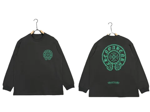 Chrome Hearts Long Tee - Black Green Horseshoe
