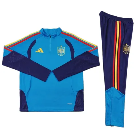 2026 FIFA World Cup Spain lake blue Half pull training suit