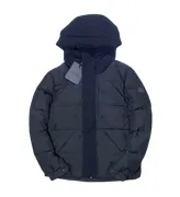 Moncler Quilted Jacket - Navy Hooded, Cotton