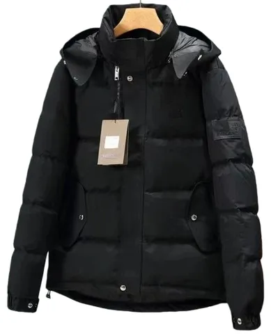 Burberry Down Jacket - Black Hooded Puffer
