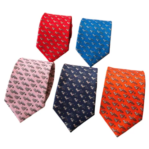 Hermes Tie - Print Tie Multi-Colour