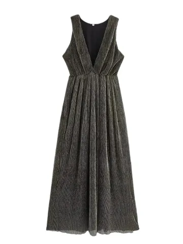 Zara Dress - Olive Sparkle Maxi