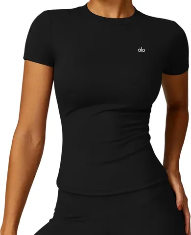 Alo Tee - Black Fitted