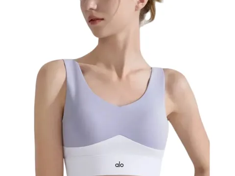 Alo Vest - Lilac & White Bra