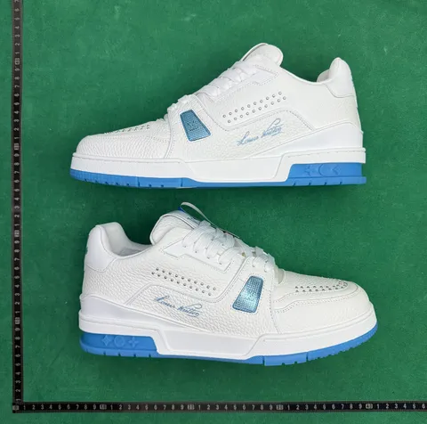 Louis Vuitton Trainer - White & Blue Trainer, Leather