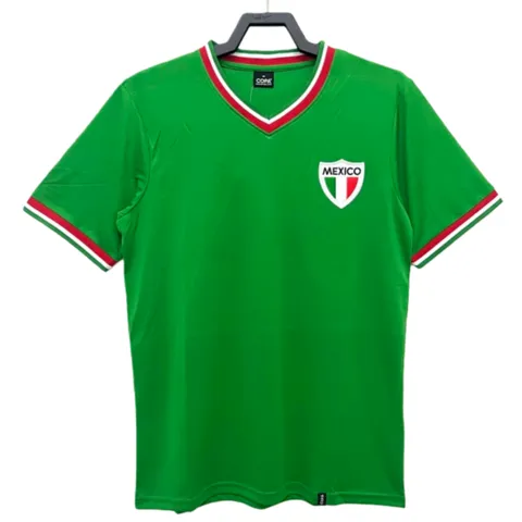 1970 season Mexico Home retro Fan version - Green
