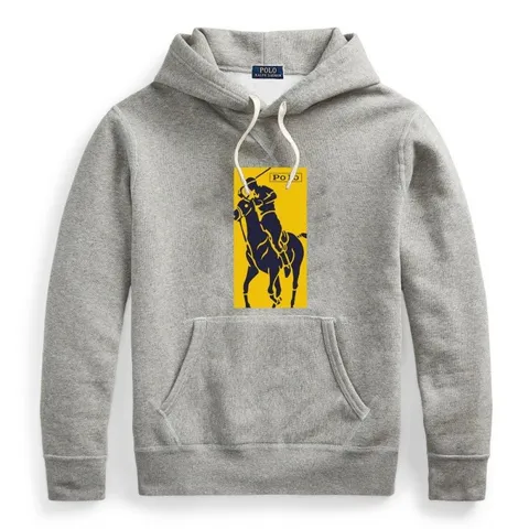 Ralph Lauren Hoodie - Grey Big Pony Hoodie