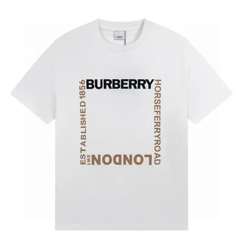 Burberry Tee - White London Box Logo