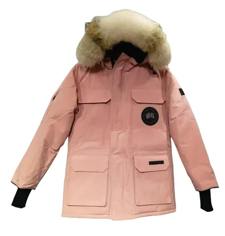 Canada Goose Down Jacket - Pink Fur Hood Parka