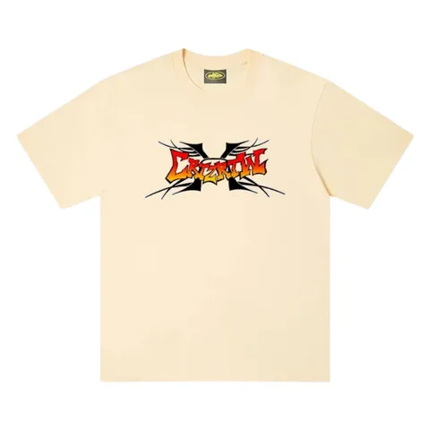 Corteiz Tee - Cream Fighter Logo