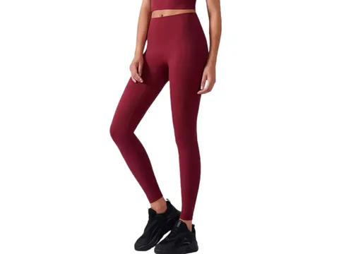 Alo Pants - Burgundy Leggings, Ankle