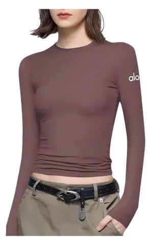 Alo Long Tee - Mauve Fitted