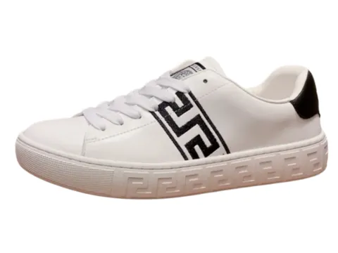 Versace Chain Shoes - White Greca