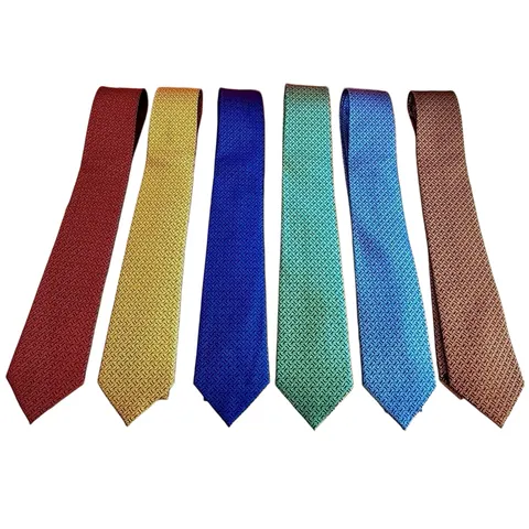 Hermes Tie - Solid Tie Multi-Colour