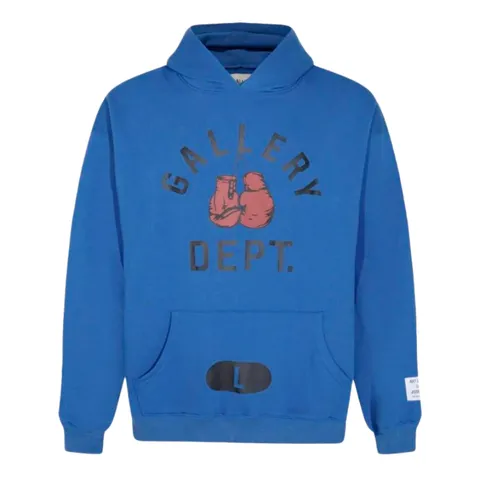 Gallery Dept Hoodie - Blue Boxing Print