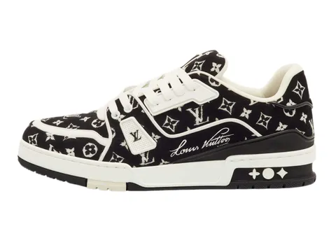 LV Shoes - Black Monogram Trainer