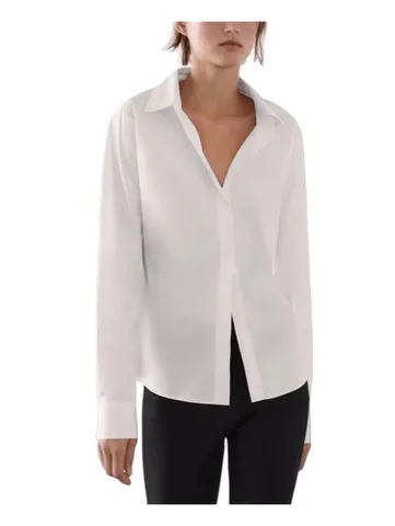 Zara Shirt - White Satin