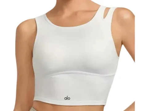 Alo Vest - White Cut-Out Tank