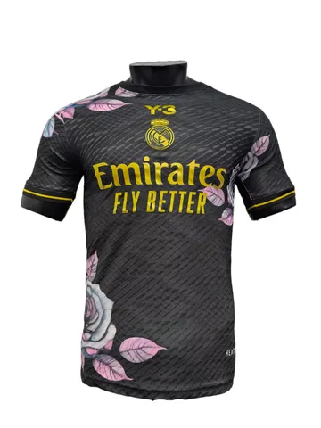 Real Madrid Special Edition Jersey Player Version - Black Floral