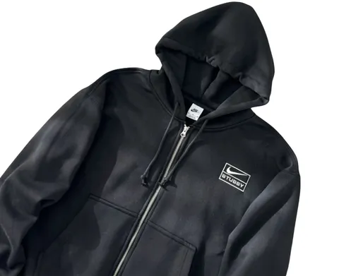 Stussy Hoodie - Black Nike Collab Zip