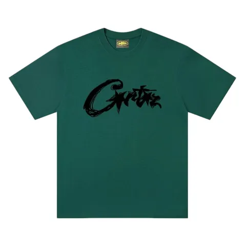 Corteiz Tee - Green Black Script