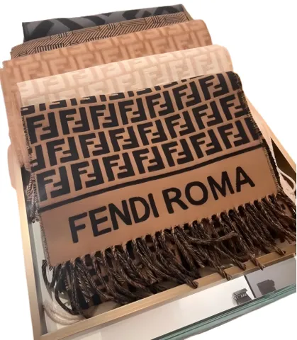 Fendi Scarf - Brown Roma Scarf