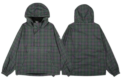 Mertra Jacket - Plaid Zip Hoodie