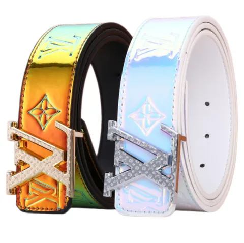 LV Belt - Iridescent Crystal LV