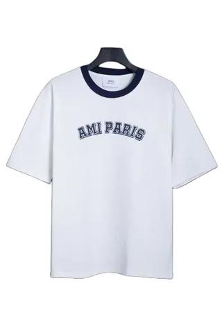 Ami Tee - White Ami Paris Varsity