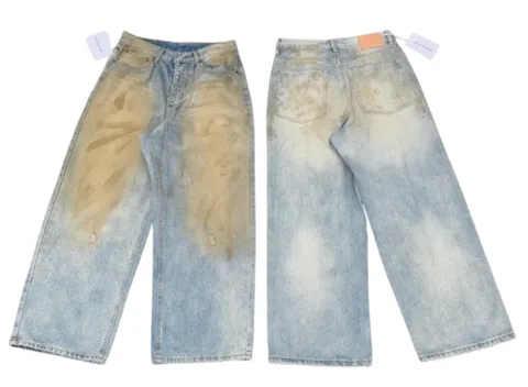 Acne Studios Jeans - Light Wash Distressed