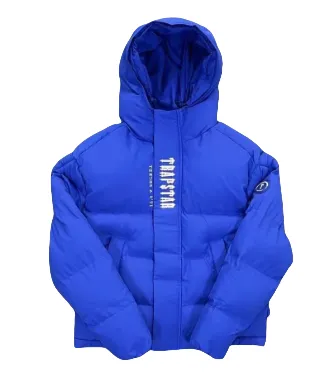 Trapstar Quilted Jacket - Blue Hooded Puffer