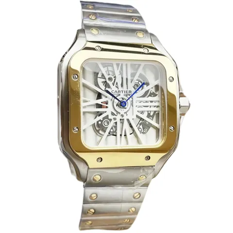 Cartier [ Santos de Cartier] - Gold Skeleton