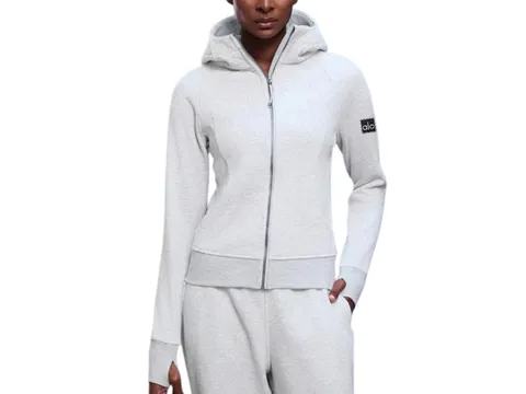 Alo Coat - Grey Hooded Zip
