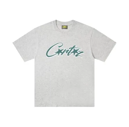 Corteiz Tee - Grey Teal Script