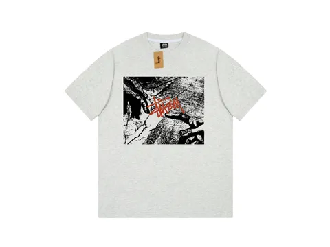 Stussy Tee - Grey Photo Print