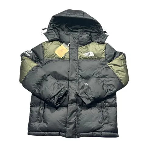 The North Face Quilted Jacket - Olive & Black Hooded