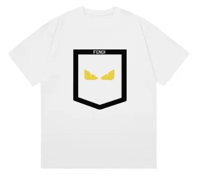 Fendi Tee - White Monster Pocket