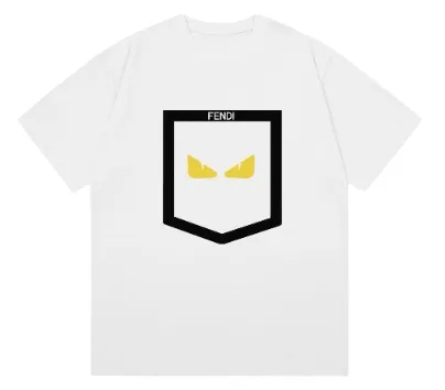 Fendi Tee - White Monster Pocket