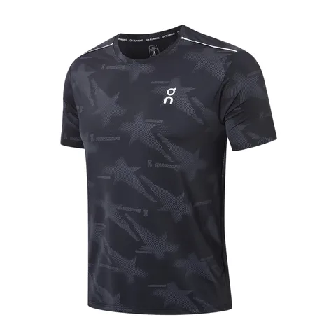 On Running Tee - Black Star Print