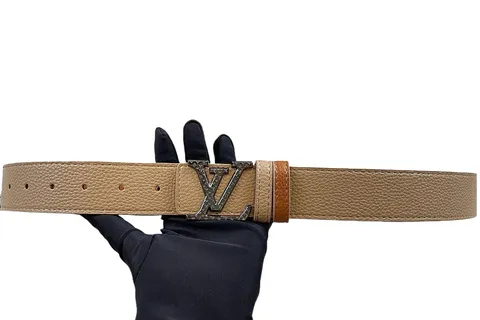 LV Belt - Beige LV Buckle