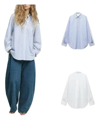 Zara Shirt - Sky Blue Oversized, Poplin III
