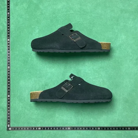 Birkenstock - Black Suede Boston